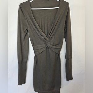 Brunello Cucinelli Taupe Long Sleeve Top